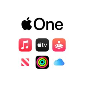 Image showing Apple One which includes Apple Music, Apple TV plus, Arcade, and iCloud.