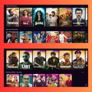 ZEE5 Premium high-quality streaming interface showing movies and TV shows library